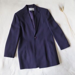 100% Wool Dark Purple Blazer